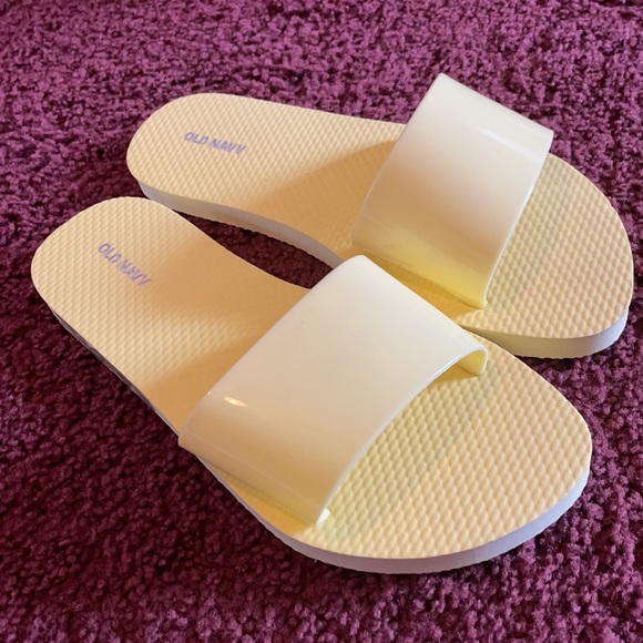 Yellow Old Navy Slides - Picture 2 of 2